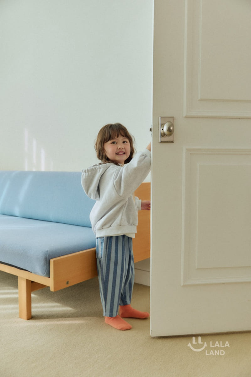 Lalaland - Korean Children Fashion - #discoveringself - Blue Line Denim Pants - 6