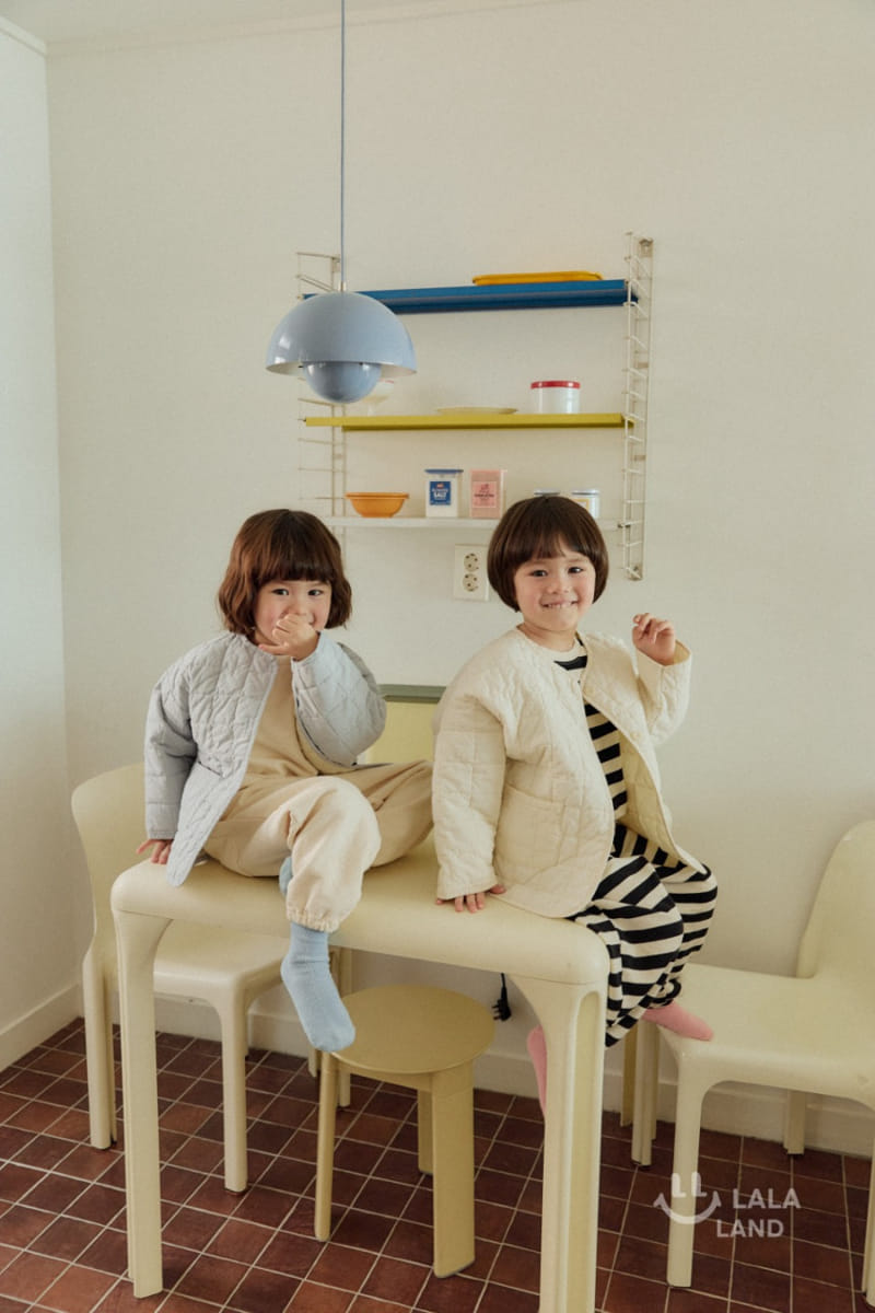 Lalaland - Korean Children Fashion - #discoveringself - Toast Quilted Jacket - 4