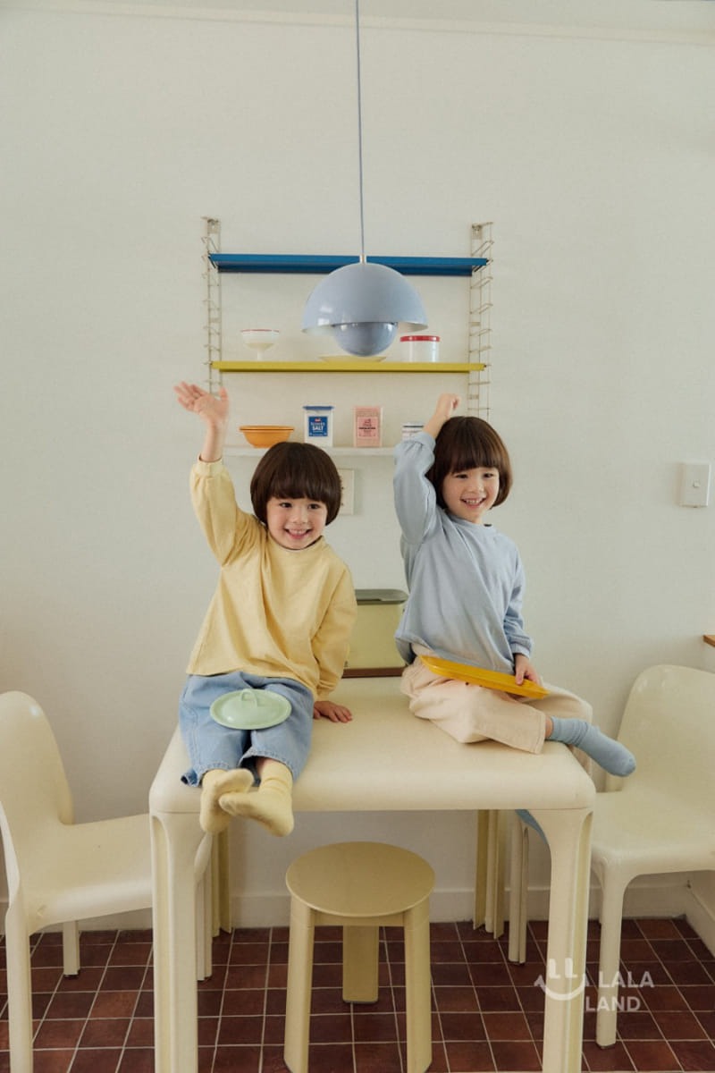 Lalaland - Korean Children Fashion - #fashionkids - Circle Baggy Denim Pants - 8