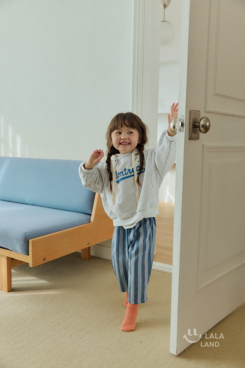 Lalaland - Korean Children Fashion - #fashionkids - Blue Line Denim Pants - 7