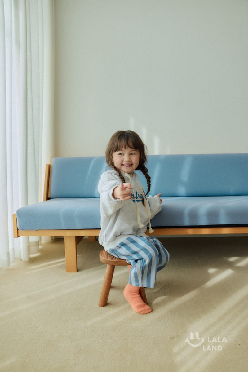 Lalaland - Korean Children Fashion - #kidsshorts - Blue Line Denim Pants - 8