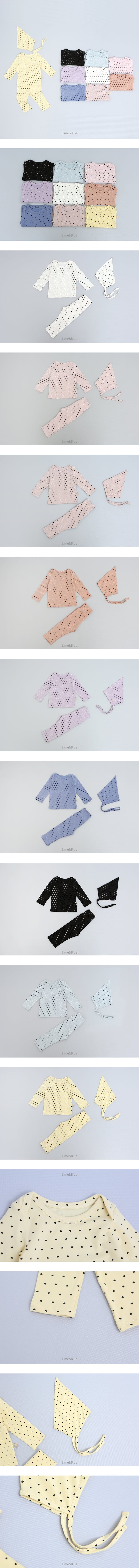 Lime & Blue - Korean Baby Fashion - #babyclothing - Heart Best Baby Hat