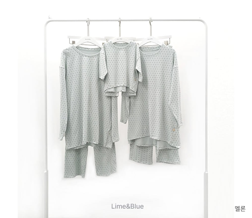 Lime & Blue - Korean Children Fashion - #childofig - Mom Dad Dot Best Easy Wear - 8