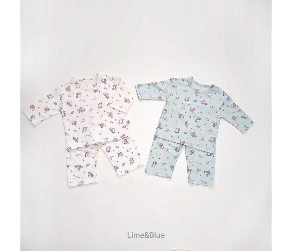 Lime & Blue - Korean Children Fashion - #designkidswear - One Pick Uni Easy Wear - 2