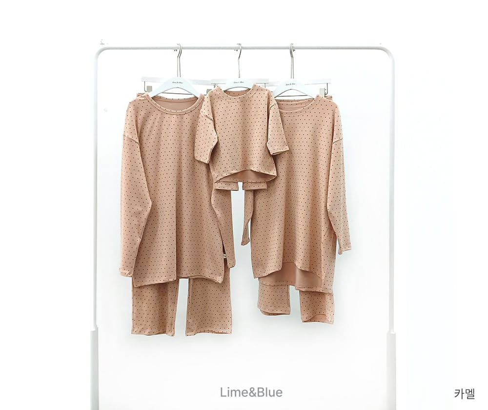 Lime & Blue - Korean Children Fashion - #minifashionista - Mom Dad Dot Best Easy Wear - 4