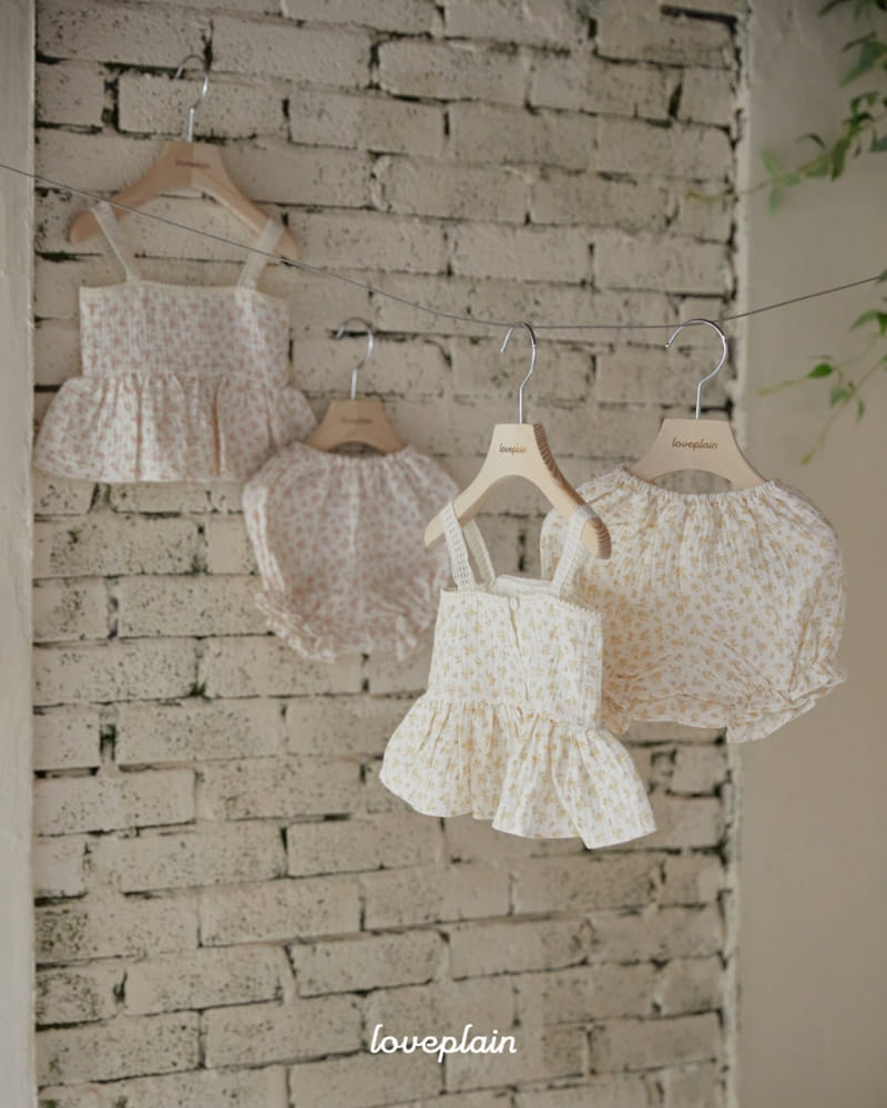 Loveplain - Korean Baby Fashion - #babyootd - Mari Bustier Top Bottom Set
