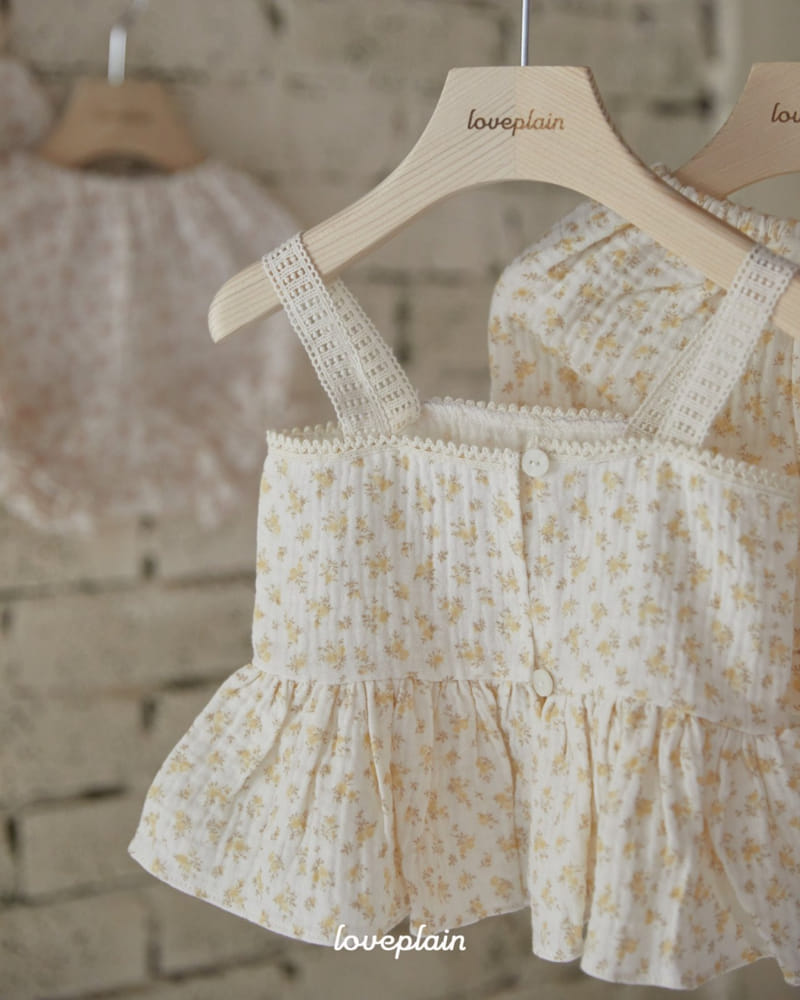 Loveplain - Korean Baby Fashion - #babyoutfit - Mari Bustier Top Bottom Set - 2