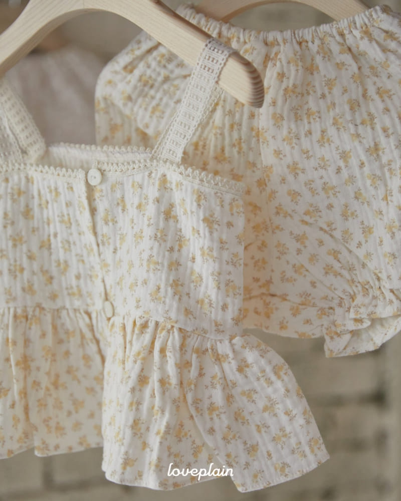 Loveplain - Korean Baby Fashion - #babyoutfit - Mari Bustier Top Bottom Set - 3