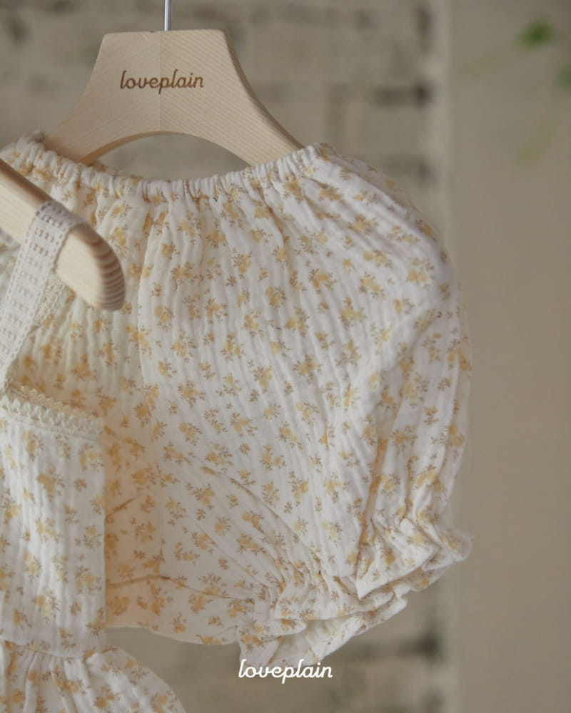 Loveplain - Korean Baby Fashion - #babyoutfit - Mari Bustier Top Bottom Set - 4