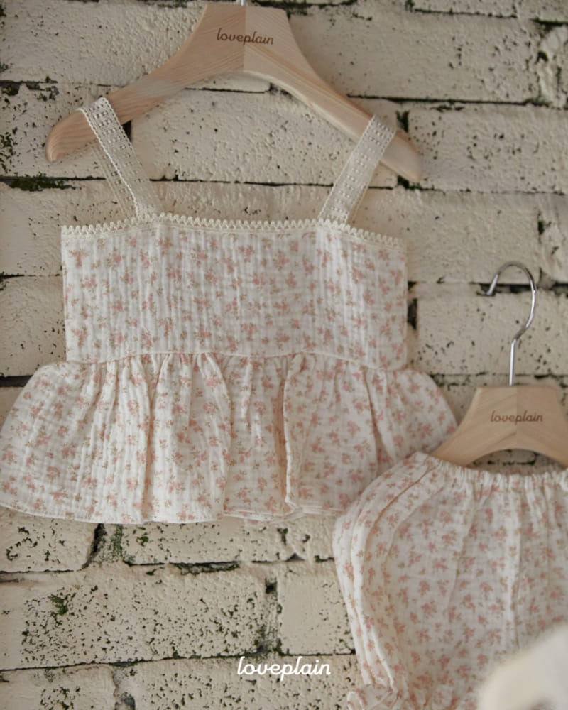 Loveplain - Korean Baby Fashion - #smilingbaby - Mari Bustier Top Bottom Set - 7