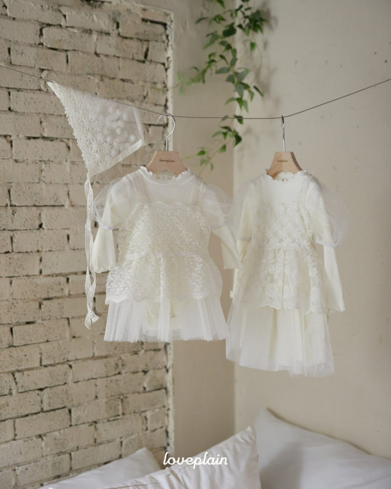 Loveplain - Korean Children Fashion - #stylishchildhood - Pure Rib Sha One-Piece - 4