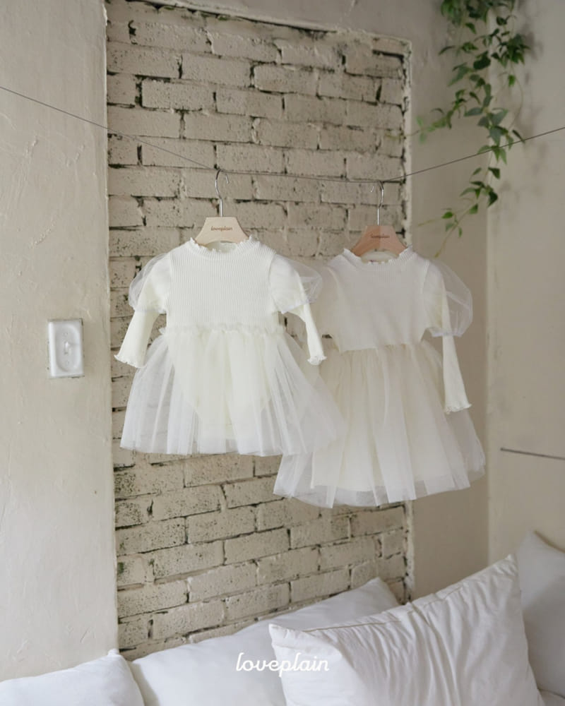 Loveplain - Korean Children Fashion - #childrensboutique - Pure Rib Sha One-Piece - 5