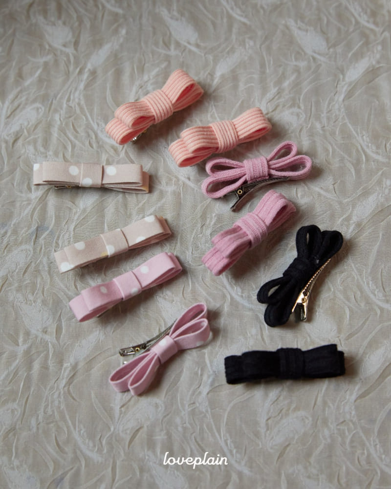 Loveplain - Korean Children Fashion - #kidsstore - Petite Ribbon Pin Set - 5