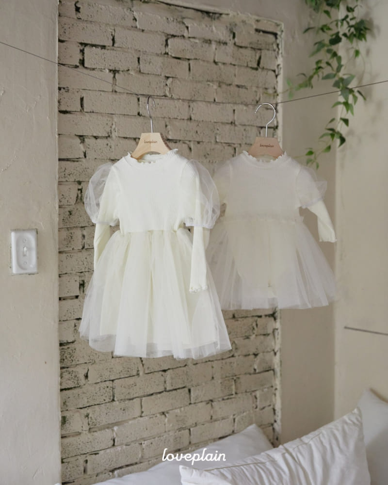 Loveplain - Korean Children Fashion - #todddlerfashion - Pure Rib Sha One-Piece