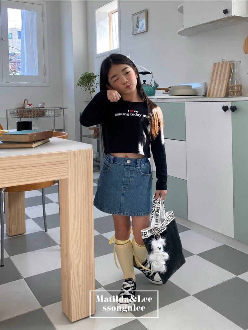 Matilda & Lee - Korean Children Fashion - #Kfashion4kids - Love Crop Tee - 6