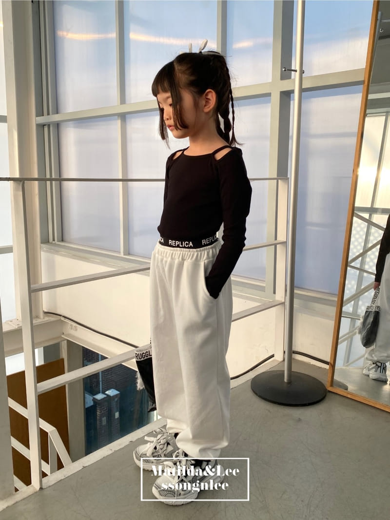 Matilda & Lee - Korean Children Fashion - #prettylittlegirls - Replica Band Jogger Pants - 4