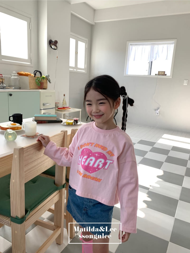 Matilda & Lee - Korean Children Fashion - #childrensboutique - Heart Crop Tee