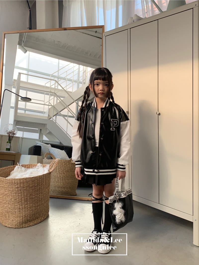 Matilda & Lee - Korean Children Fashion - #designkidswear - Lettering Color Wrinkle Skirt - 2