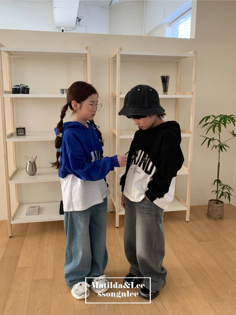 Matilda & Lee - Korean Children Fashion - #designkidswear - Wide Denim Pants - 4