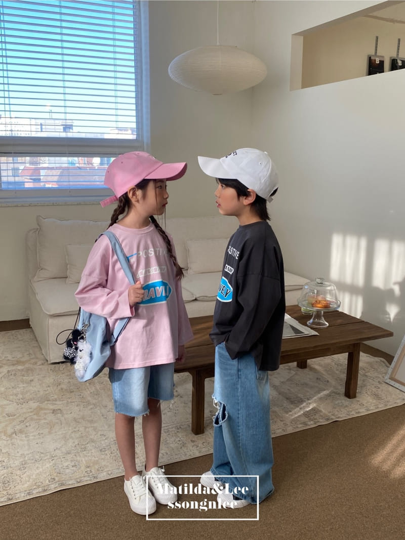 Matilda & Lee - Korean Children Fashion - #discoveringself - Positive Tee - 8