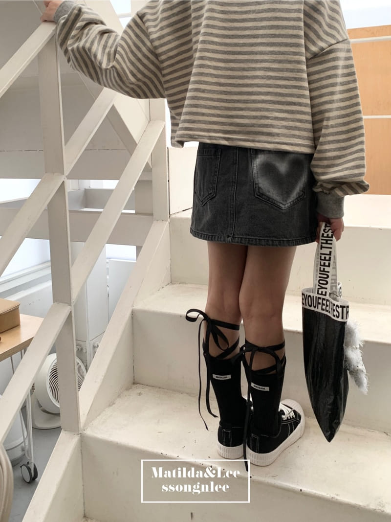 Matilda & Lee - Korean Children Fashion - #fashionkids - Matilda Ribbon String Knee Socks - 4