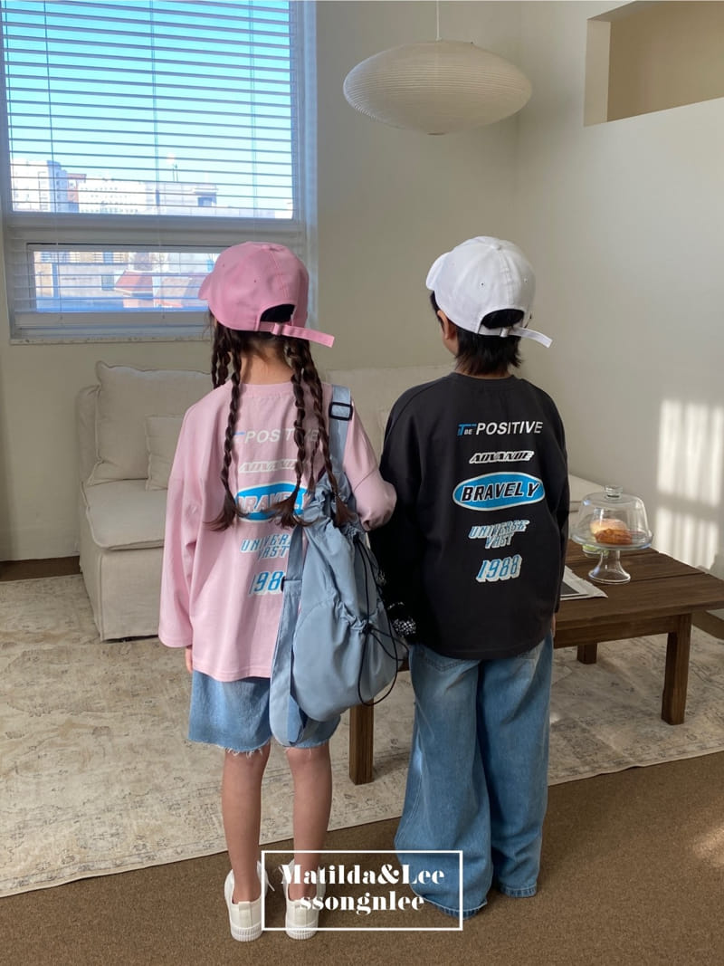 Matilda & Lee - Korean Children Fashion - #kidsshorts - Positive Tee - 10