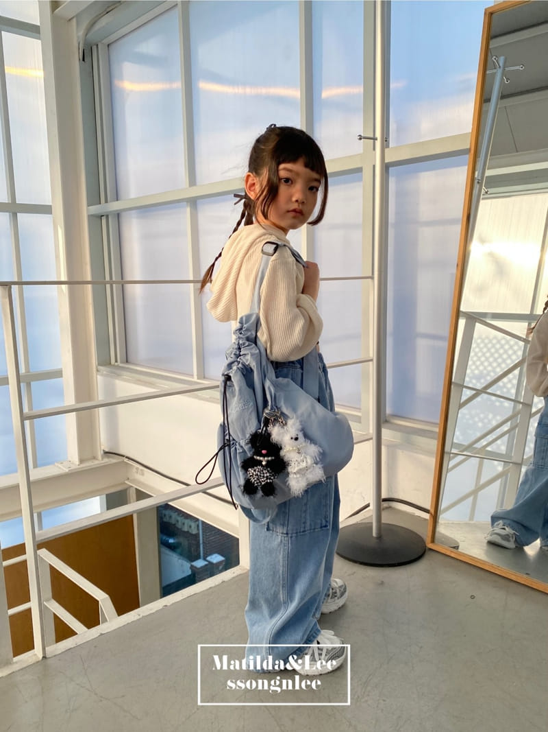 Matilda & Lee - Korean Children Fashion - #kidsstore - Loose Fit  Cargo Denim Pants - 10