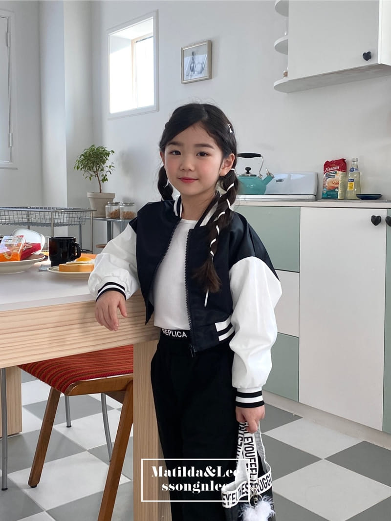 Matilda & Lee - Korean Children Fashion - #kidsstore - Chicago Crop Baseball Jumper - 8