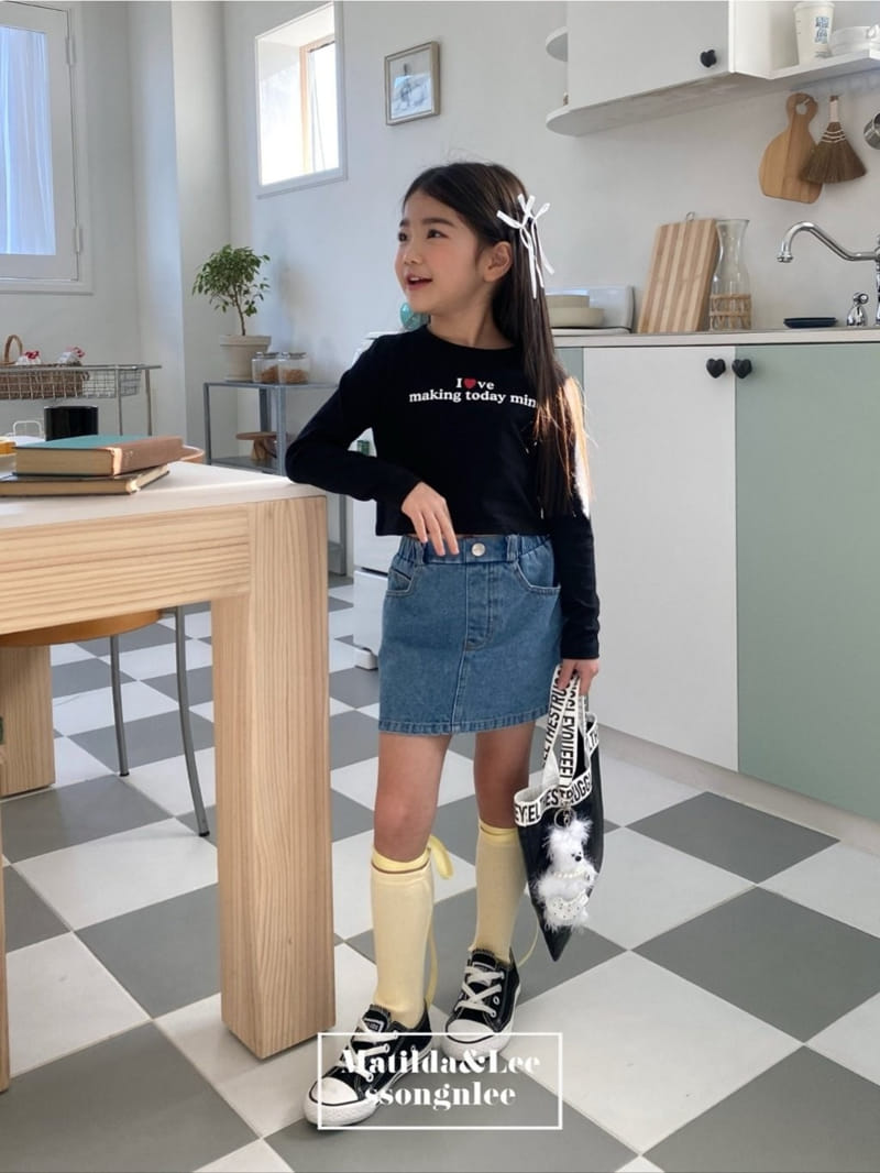 Matilda & Lee - Korean Children Fashion - #kidzfashiontrend - Love Crop Tee - 5