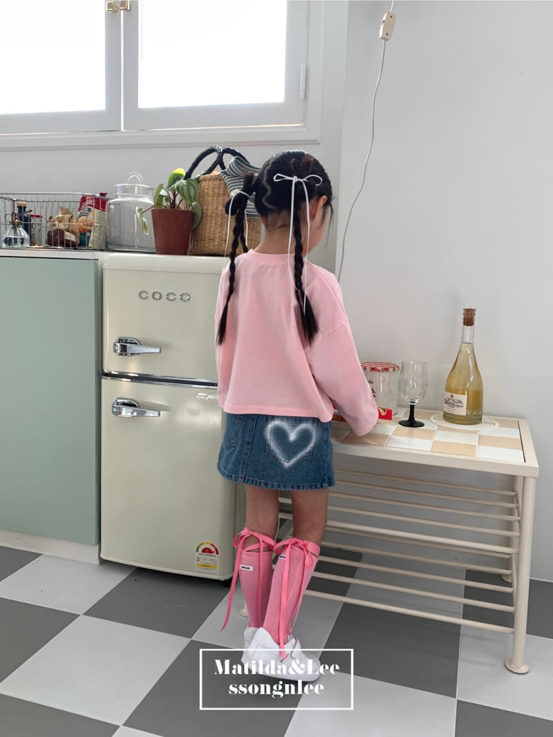 Matilda & Lee - Korean Children Fashion - #kidzfashiontrend - Heart Crop Tee - 7