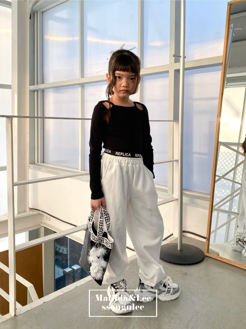 Matilda & Lee - Korean Children Fashion - #magicofchildhood - Replica Band Jogger Pants