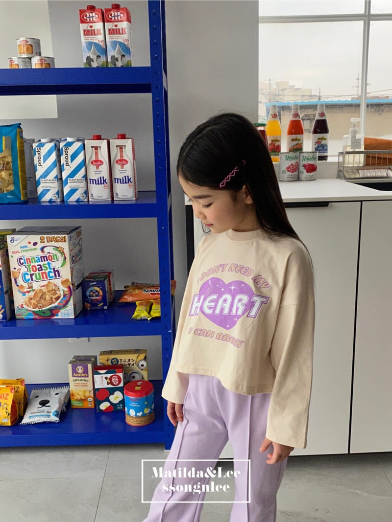 Matilda & Lee - Korean Children Fashion - #magicofchildhood - Heart Crop Tee - 10