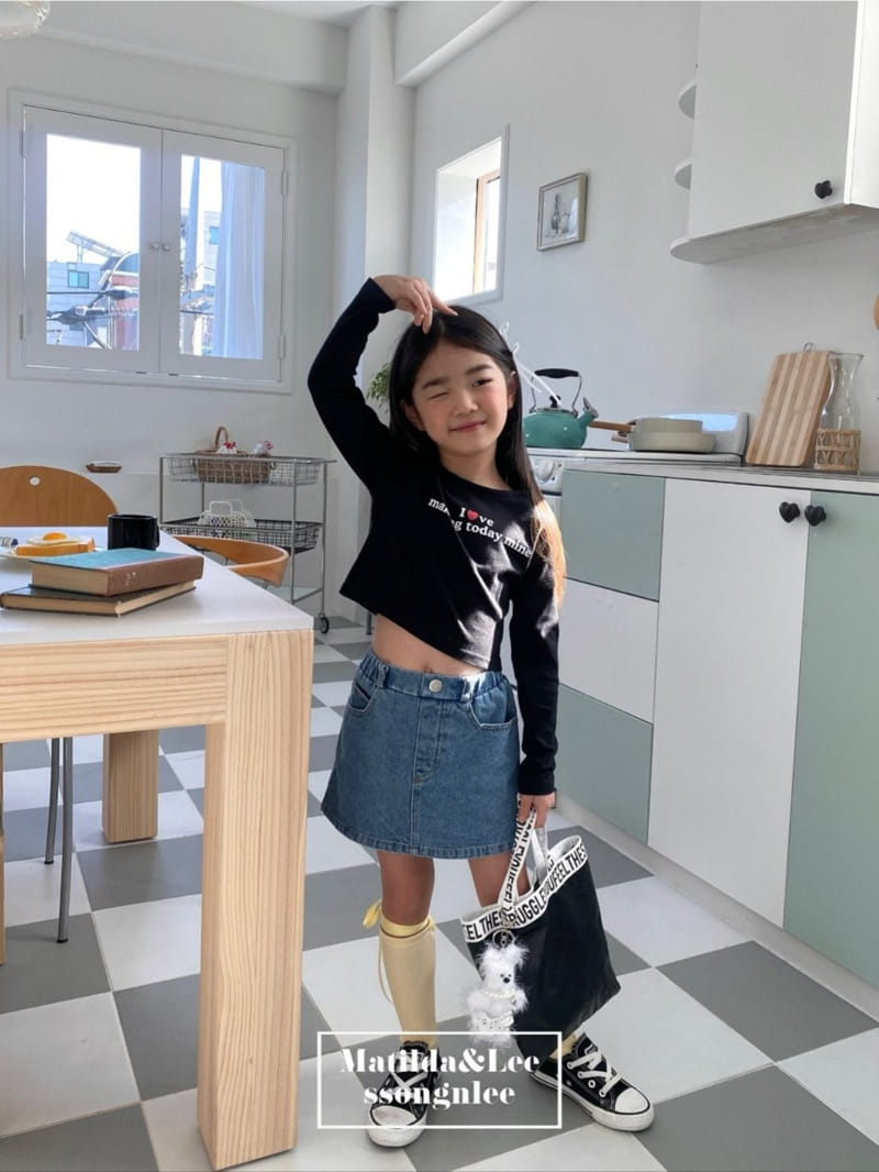 Matilda & Lee - Korean Children Fashion - #minifashionista - Love Crop Tee - 9