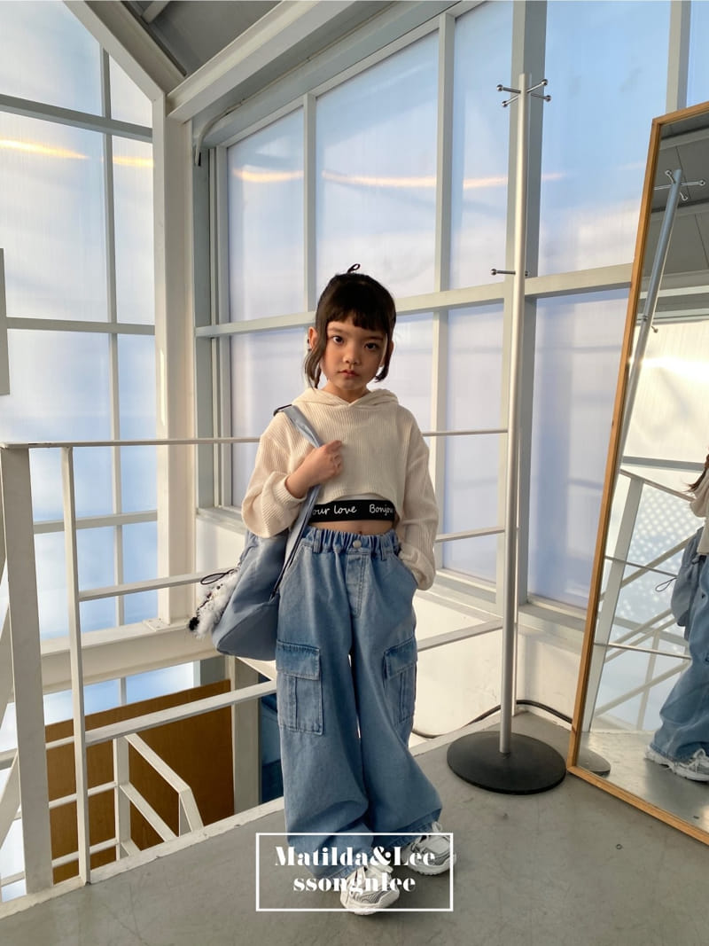 Matilda & Lee - Korean Children Fashion - #minifashionista - Loose Fit  Cargo Denim Pants
