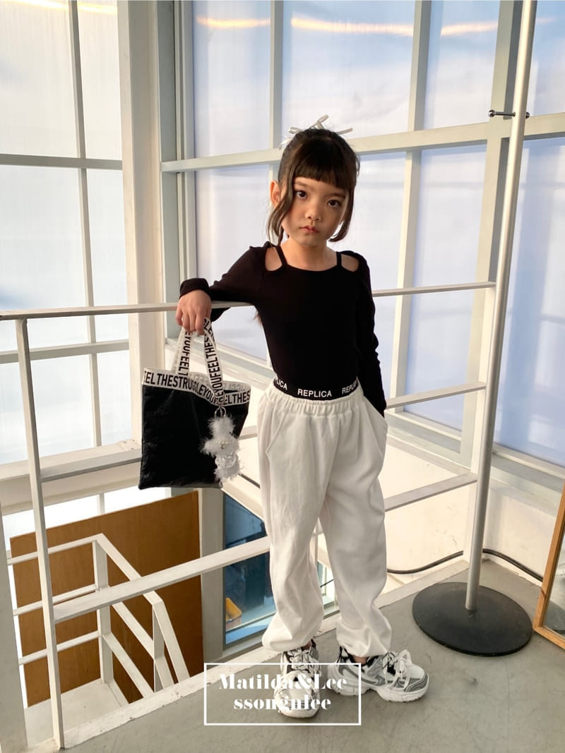 Matilda & Lee - Korean Children Fashion - #minifashionista - Shoulder Rib Tee - 5