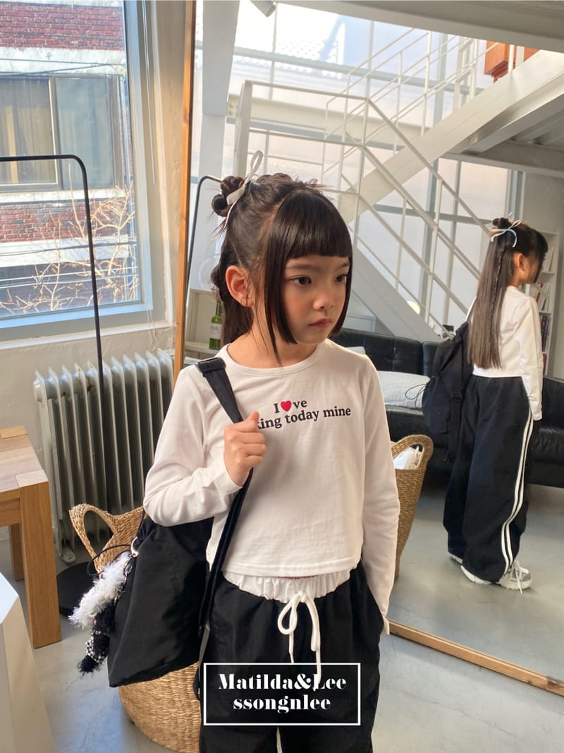 Matilda & Lee - Korean Children Fashion - #prettylittlegirls - Love Crop Tee - 10
