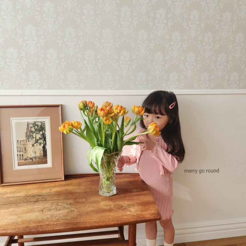 Merry Go Round - Korean Children Fashion - #childofig - Rib One-Piece Set - 5