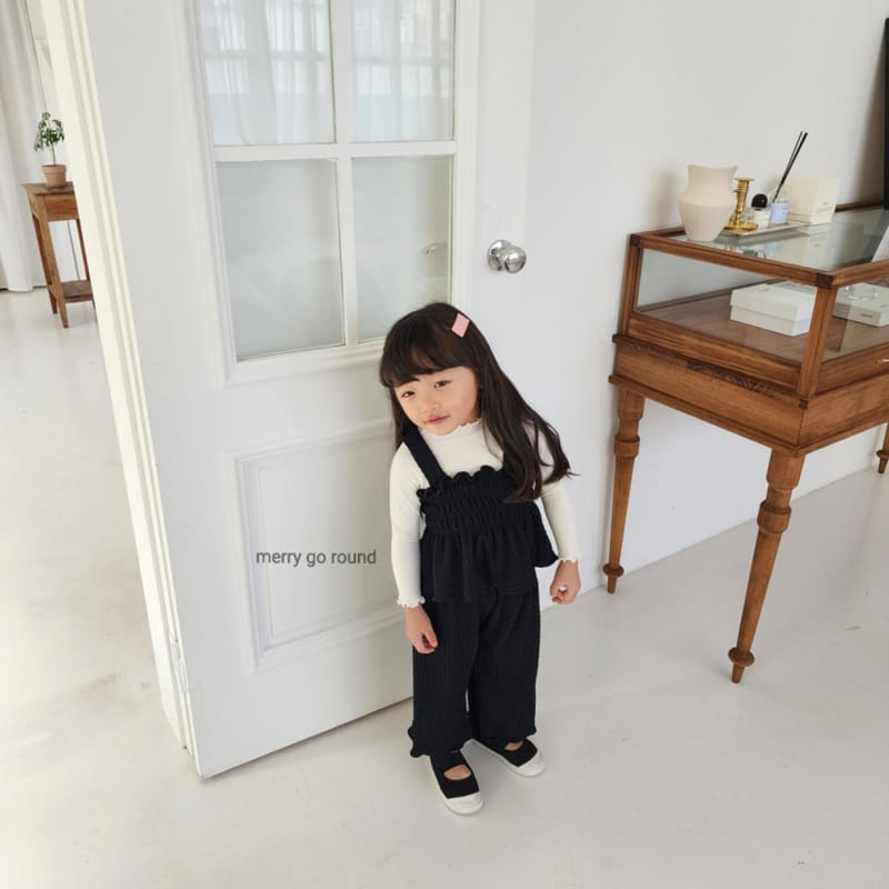 Merry Go Round - Korean Children Fashion - #childofig - Lovely Smoke Top Bottom Set - 4