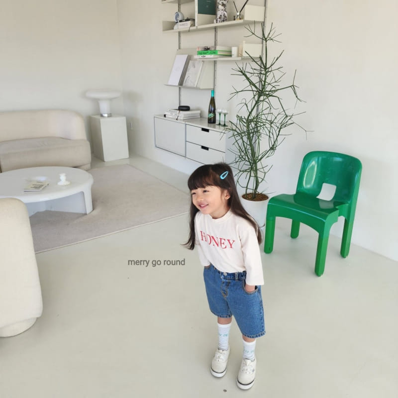 Merry Go Round - Korean Children Fashion - #childrensboutique - Honey Tee - 4