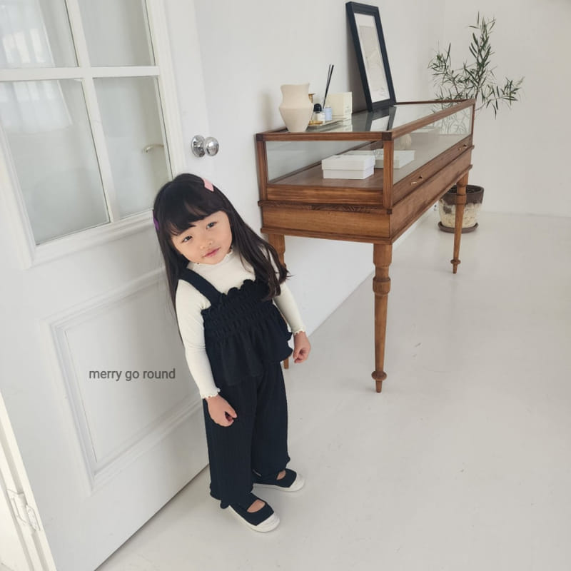 Merry Go Round - Korean Children Fashion - #discoveringself - Lovely Smoke Top Bottom Set - 6