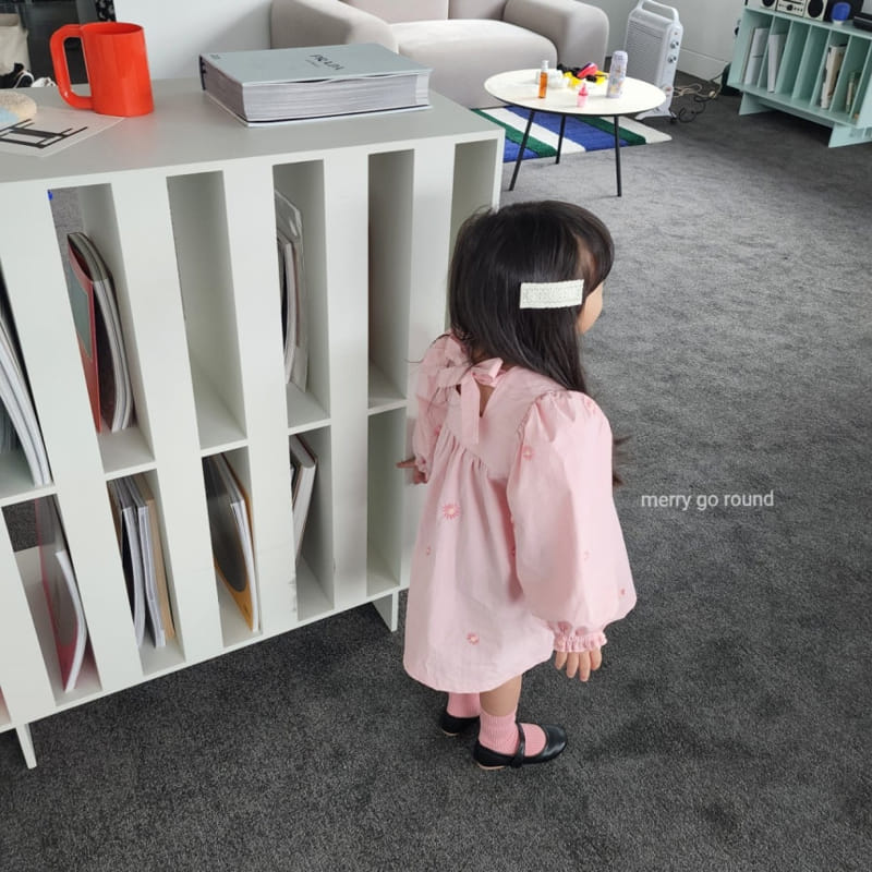 Merry Go Round - Korean Children Fashion - #fashionkids - Anna Embroidery One-Piece - 11