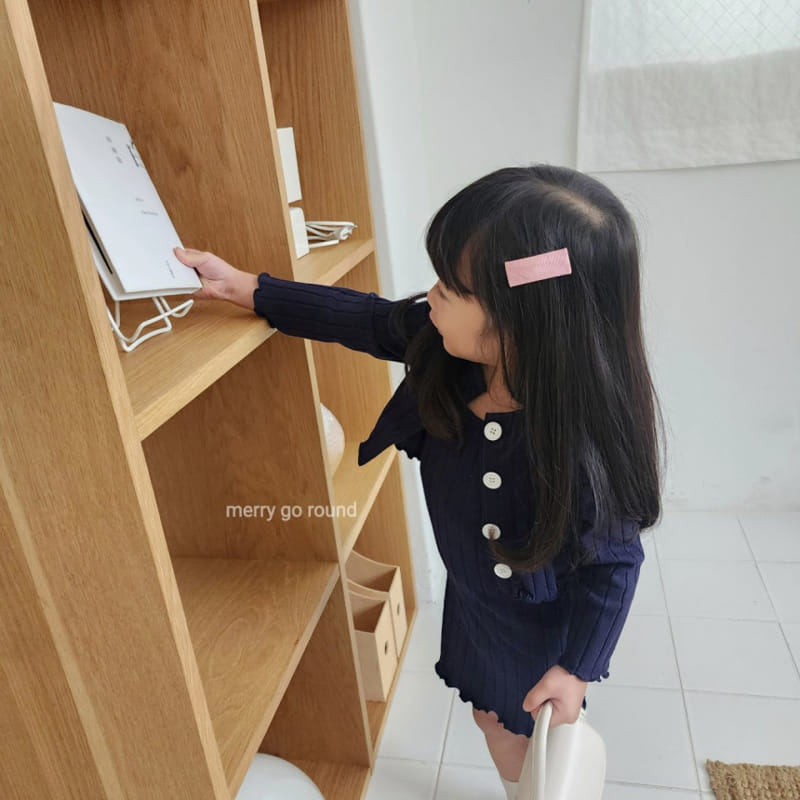 Merry Go Round - Korean Children Fashion - #fashionkids - Rib One-Piece Set - 9