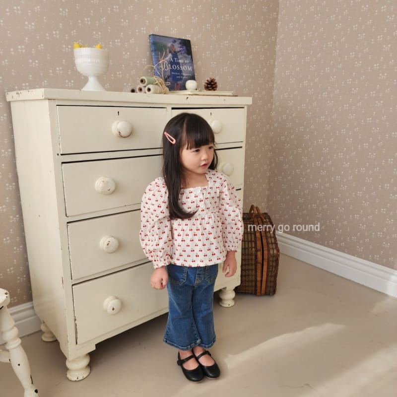 Merry Go Round - Korean Children Fashion - #kidzfashiontrend - Cherry Blouse - 3