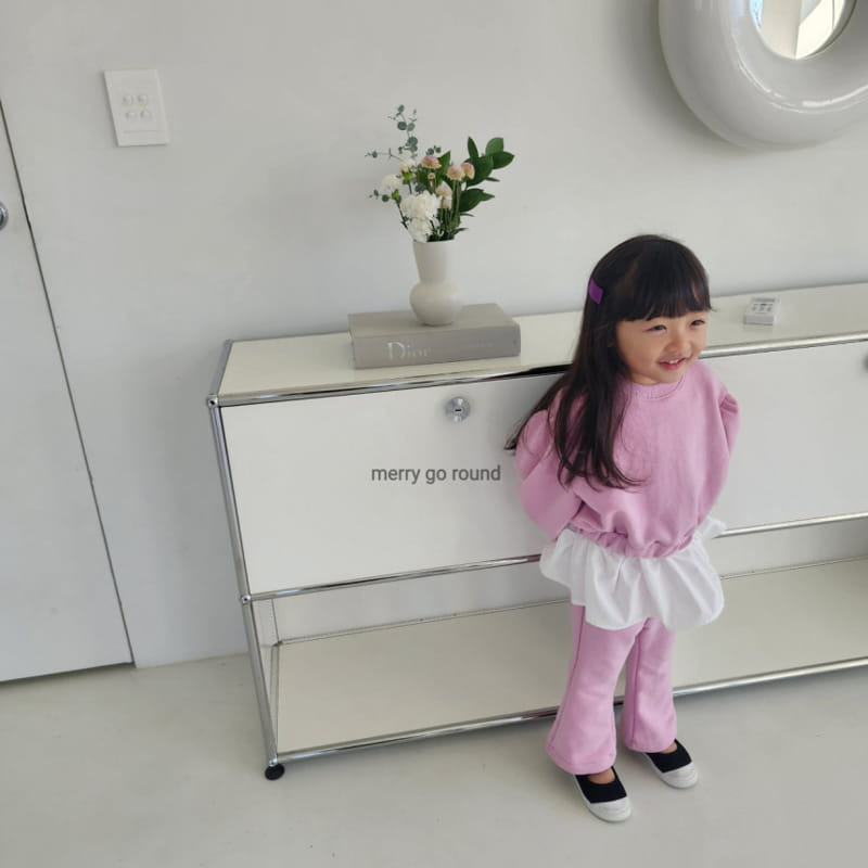Merry Go Round - Korean Children Fashion - #littlefashionista - Shirt Sweatshirt Top Bottom Set - 2
