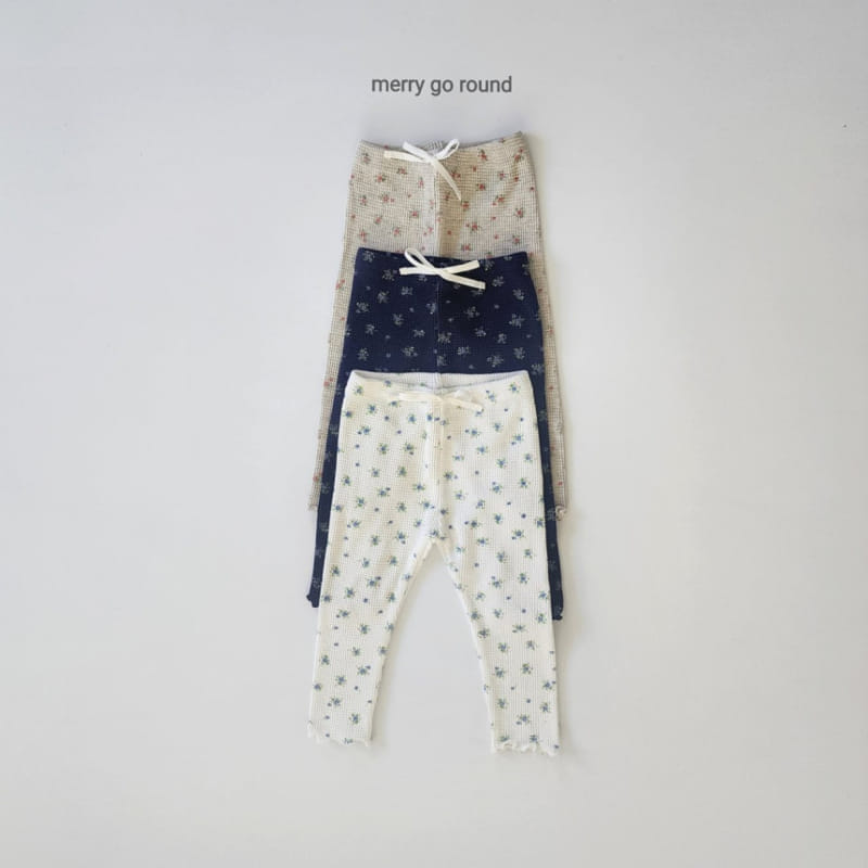 Merry Go Round - Korean Children Fashion - #magicofchildhood - Prim Waffle Leggings