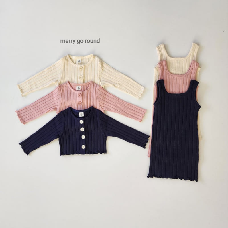 Merry Go Round - Korean Children Fashion - #magicofchildhood - Rib One-Piece Set