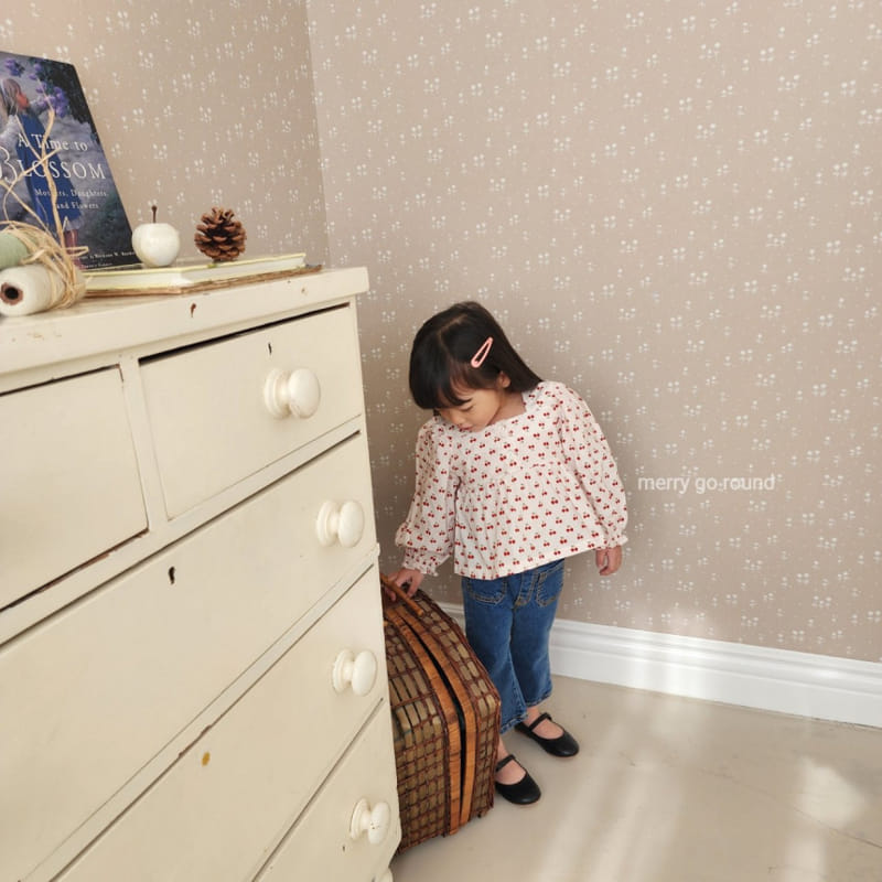 Merry Go Round - Korean Children Fashion - #magicofchildhood - Cherry Blouse - 6