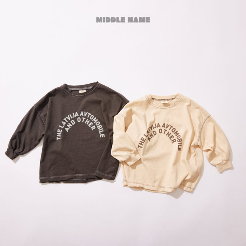 Middle Name - Korean Children Fashion - #Kfashion4kids - Stitch Color Tee
