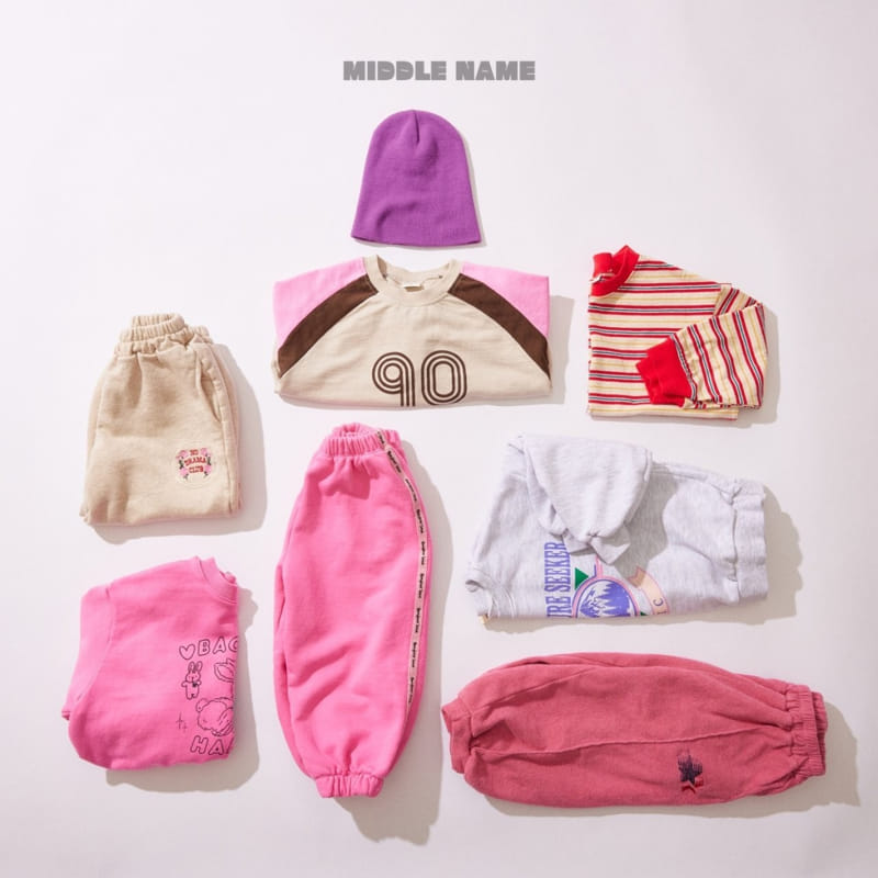 Middle Name - Korean Children Fashion - #Kfashion4kids - Tape  Jogger Pants - 8