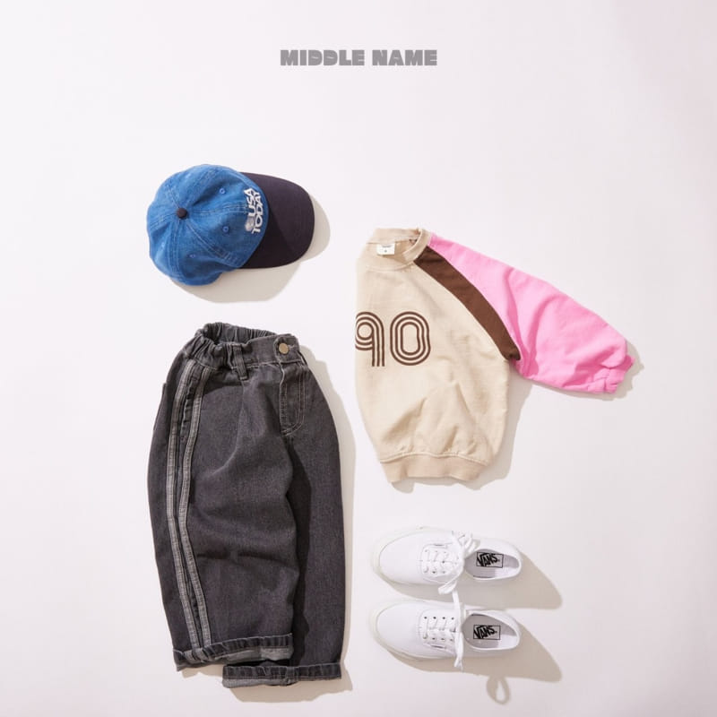 Middle Name - Korean Children Fashion - #childofig - Two Line Denim Pants - 7